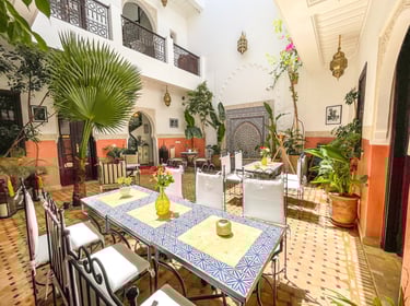 Riad dans la médina de Marrakech avec patio et fontaine - hotel à Marrakech