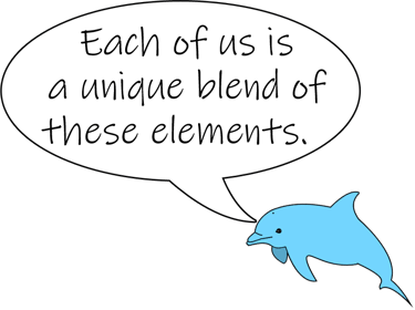 Each of us is a unique blend of these elements.