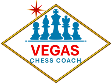 Official logo of the vegas chess coach business