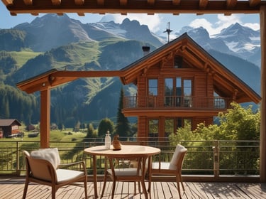 a red house in the middle of a snowy forest