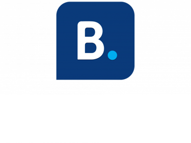Logo of Booking.com, a vacation rental site that Domaine Des Lucques is available on