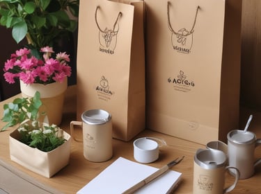 Tazas, vasos, boligrafos, bolsas, un kit perfecto para dar a conocer tu marca