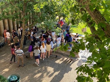 Lovetteers gather in the Quad for Fun Friday