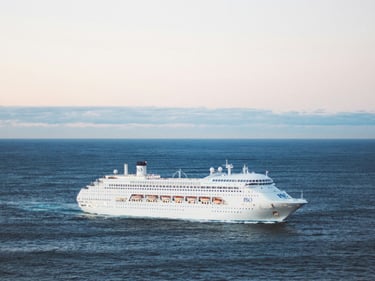 cruise ship on the ocean
