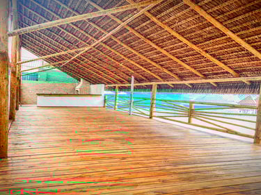 Quiosque de eucalipto tratado - imader construções