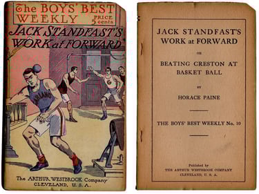 Antique Boys Best Weekly Book featuring Jack Standfast's Basketball Story