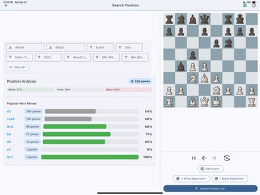 search chess position