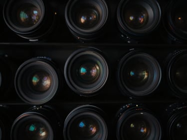 Cinematic shot of an abstract visual concept, high contrast, artistic composition, 16:9 aspect ratio, deep shadows, anamorphic lens flares