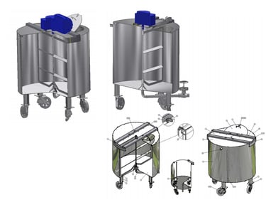 a bunch of different types of tanks and tanks