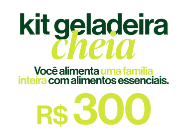 Descrição do kit "geladeira cheia", que garante alimentação para uma família inteira por R$300