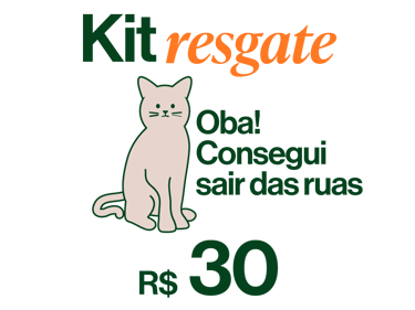 descrição do "kit resgate" que custa R$30