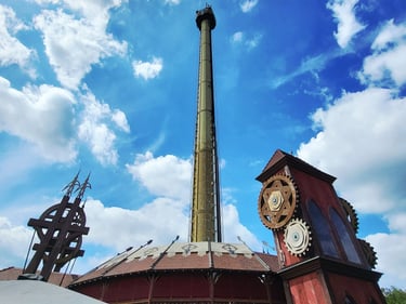 scream free fall tower heide park