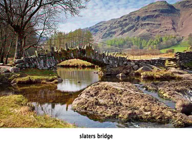 slaters bridge langdale spanning a stream