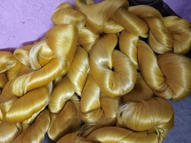 Spun Mulberry Silk Yarn from India β Fine Quality Thread for Weaving and Fabric Production
