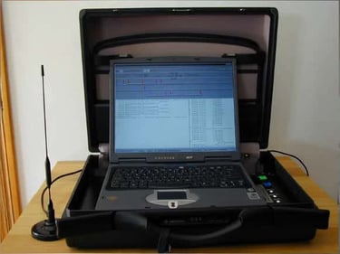 IMSI Catchers can be crried around easily and discreetly