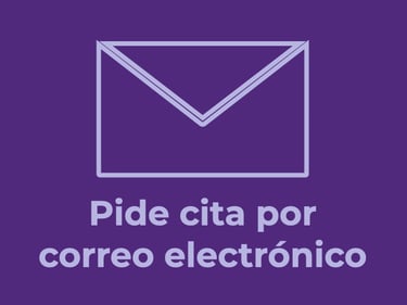 Pide cita por correo electrónico