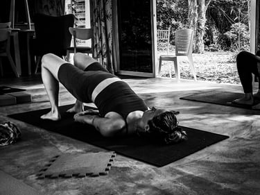 The Bridge Pose is a simple yet powerful way to complement diaphragmatic breathing.