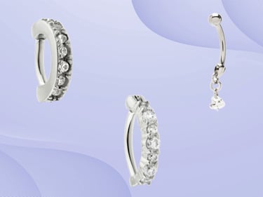 Titanium eyebrow piercing jewellery bar Montrose & Stonehaven
