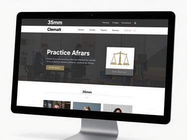Site profissional para advogado desenvolvido pela Perform Sites
