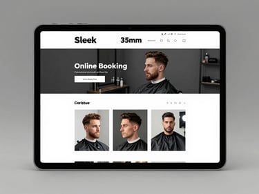 Site profissional para barbearia desenvolvido pela Perform Sites