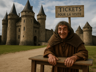 Château médiéval à visiter pour la journée internationale des châteaux.