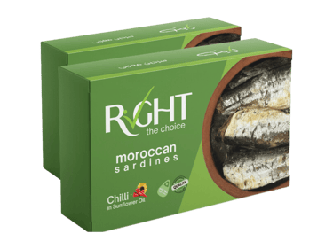 Raya FMCG's Right Brand: Moroccan Sardines for export and private label.