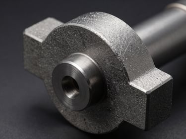 Macro photograph of a custom-profile diamond grinding wheel with a complex non-standard edge geometry, precision-ground contour visible under studio lighting, steel-grey tones