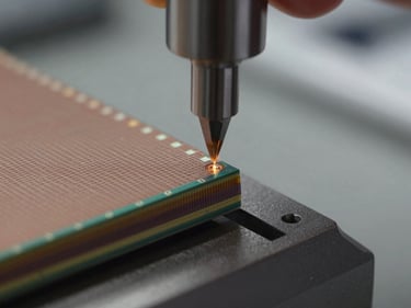 Macro technical photograph of a silicon wafer edge being ground by a precision diamond wheel, clean room ambient lighting, wheel-wafer contact zone in sharp focus, background softly out of focus