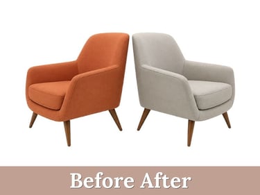 before after chairs