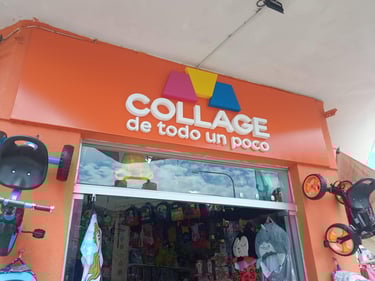 fachada de collage con corporeas