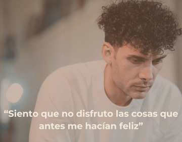 Hombre pensativo que quiere empezar a ir al psicólogo