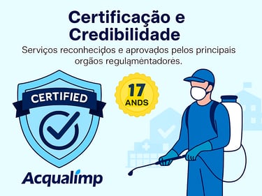 DEDETIZADORA ACQUALIMP, DESRATIZAÇÃO, CUPINS, BARATAS