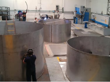 MONTAJE DE TANQUES EN ACERO ASTM A36