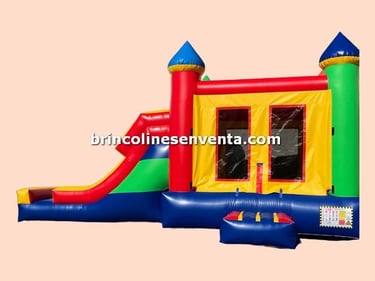 castillo inflable combo jumper arcoiris de venta