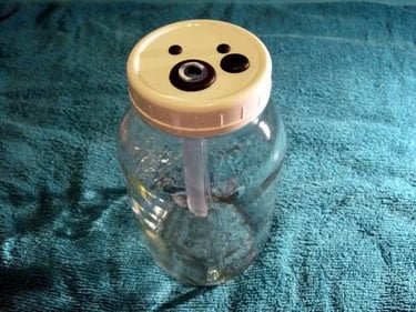 the 1-quart production jar featuring our own silva-cap design for colloidal silver production