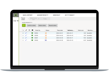 Supply chain and orders management system. fluentStock