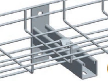 Apply to: Wall mount of wire mesh cable tray  Fit for:Width from 100mm to 300mm wire mesh cable tray