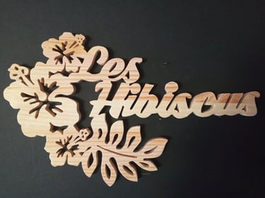 Plaque de porte pour un gite