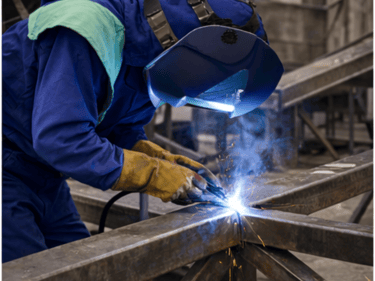 Reparación y soldadura de estructura metálica en taller en Vigo