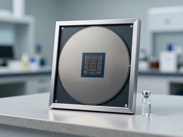 russia mikron semiconductor silicon test wafer souvenir lithography cleanroom manufacturing ledger s