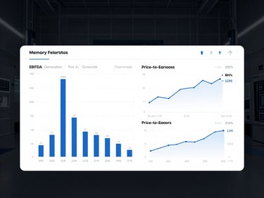 micron technology competitor dynamics peer valuation metrics ebitda growth rate semiconductors ledge