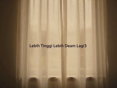 Album artwork for 'Lebih Tinggi Lebih Dalam Lagi', minimalist, warm tones, soft light, intimate feel.