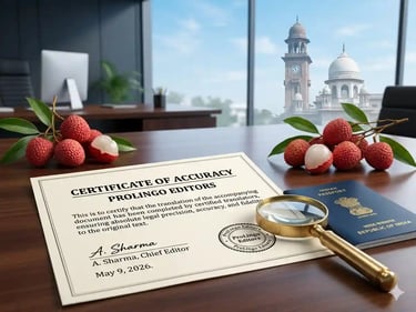 Certified Translation in Muzaffarpur