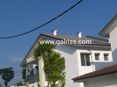 Roof top turbine ventilator di rumah customer di rawang, selangor