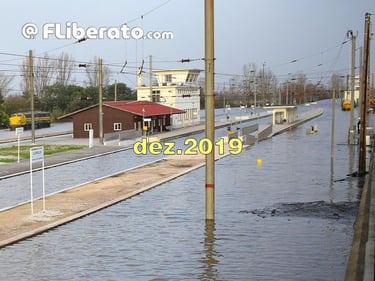 Inundações Granja do Ulmeiro Alfarelos Linha do Norte 2019