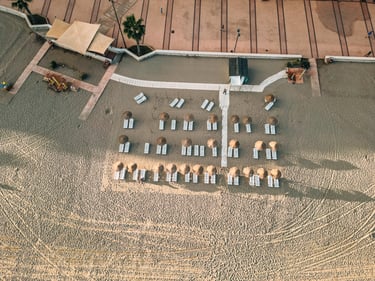 Luftaufnahme Drohnenbild Fuengirola Strand in Malaga