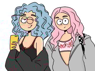 a couple of people with their cell phones. diane Mulolo Faida. Selfie