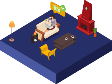 Propietario comprobando que se ha ingresado su mensualidad en su cuenta bancaria. 