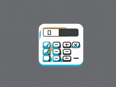 une icone de calculatrice pour symboliser l'expérience bancaire