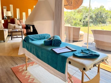Solio Lodge Kenya massage bed